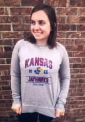 Kansas Jayhawks Womens Erin Crew Sweatshirt - Grey
