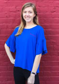Kansas Jayhawks Womens Heather T-Shirt - Blue