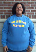 Pitt Panthers Womens Simple Crew Sweatshirt - Blue