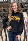 Missouri Tigers Womens Corded Hooded Sweatshirt - Black