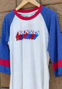 Kansas Jayhawks Womens Bell Sleeve T-Shirt - White