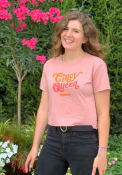 Cincinnati Women's Desert Pink Cincy Queen Cropped Short Sleeve T-Shirt