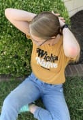 Wichita Women's Gold Native Cropped Short Sleeve T-Shirt