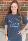 Dayton Flyers Womens New Basic T-Shirt - Navy Blue