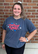 Dayton Flyers Womens Star T-Shirt - Navy Blue