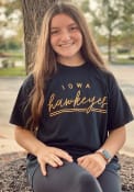 Iowa Hawkeyes Womens New Basic T-Shirt - Black