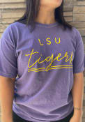 LSU Tigers Womens New Basic T-Shirt - Purple