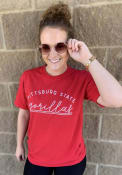 Pitt State Gorillas Womens New Basic T-Shirt - Red