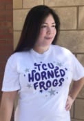 TCU Horned Frogs Womens Star T-Shirt - White