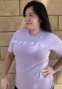 TCU Horned Frogs Womens Wordmark Dots T-Shirt - Lavender
