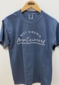 West Virginia Mountaineers Womens New Basic T-Shirt - Navy Blue