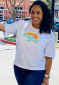 Baylor Bears Womens Rainbow T-Shirt - White