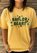 Baylor Bears Womens Star T-Shirt - Yellow