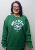 North Texas Mean Green Womens Seal Script Crew Sweatshirt - Green