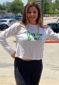 Baylor Bears Womens Funky Font T-Shirt - White