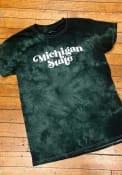 Michigan State Spartans Womens Quinn Tie Dye T-Shirt - Green