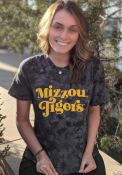 Missouri Tigers Womens Quinn Tie Dye T-Shirt - Black