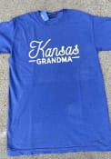Kansas Jayhawks Womens Grandma T-Shirt - Blue