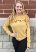 Iowa Hawkeyes Womens Script T-Shirt - Gold