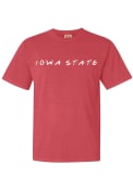 Iowa State Cyclones Womens Wordmark Dots T-Shirt - Crimson