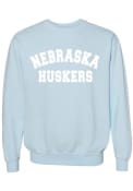 Nebraska Cornhuskers Womens Classic Crew Sweatshirt - Light Blue