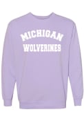 Michigan Wolverines Womens Classic Crew Sweatshirt - Purple