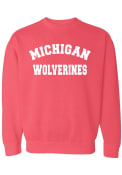 Michigan Wolverines Womens Classic Crew Sweatshirt - Pink