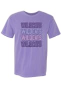 K-State Wildcats Womens Repeat Block T-Shirt - Purple