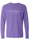 Purple Womens K-State Wildcats Classic Script T-Shirt