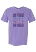 TCU Horned Frogs Womens Repeat Block T-Shirt - Purple