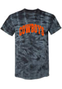 Oklahoma State Cowboys Womens Quinn Tie Dye T-Shirt - Black
