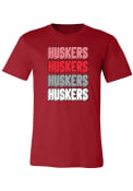Nebraska Cornhuskers Womens Repeat T-Shirt - Red