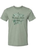 Michigan State Spartans Womens Mom T-Shirt - Green