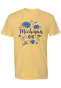 Michigan Wolverines Womens Mom T-Shirt - Yellow
