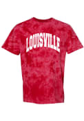 Louisville Cardinals Womens Tie Dye T-Shirt - Red