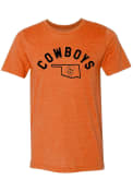 Oklahoma State Cowboys Womens Josie State Shape T-Shirt - Orange