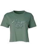 Michigan State Spartans Womens Jade T-Shirt - Green