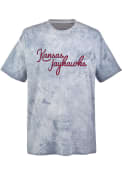 Kansas Jayhawks Womens Color Blast T-Shirt - Blue