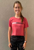 Cincinnati Womens Lightening Bolt T-Shirt - Red