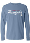 Kansas City Monarchs Womens Script T-Shirt - Blue