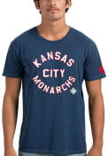 Kansas City Monarchs Unisex Round T-Shirt - Navy Blue