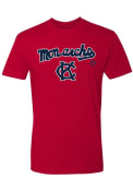 Kansas City Monarchs Womens Script T-Shirt - Red