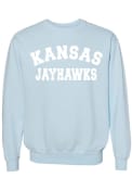 Kansas Jayhawks Womens Classic Crew Sweatshirt - Light Blue