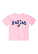Kansas Jayhawks Infant Girls Arch T-Shirt - Pink