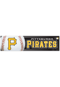 Pittsburgh Pirates 3x12 Bumper Sticker - Black