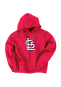 St Louis Cardinals Kids Red Cap Logo Hooded Sweatshirt