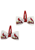 St Louis Cardinals Baby Clippies Hair Barrette - White
