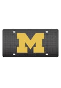 Michigan Wolverines Carbon Fiber Car Accessory License Plate