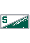 Michigan State Spartans Split Color Car Accessory License Plate