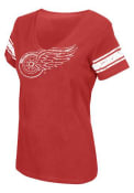 Detroit Red Wings Womens Red First Pick T-Shirt
